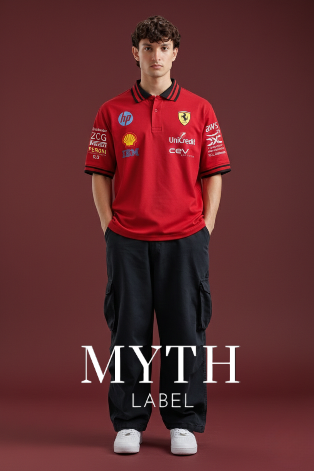 F1 Ferrari Shirt Polo  Laclerc & Hamilton