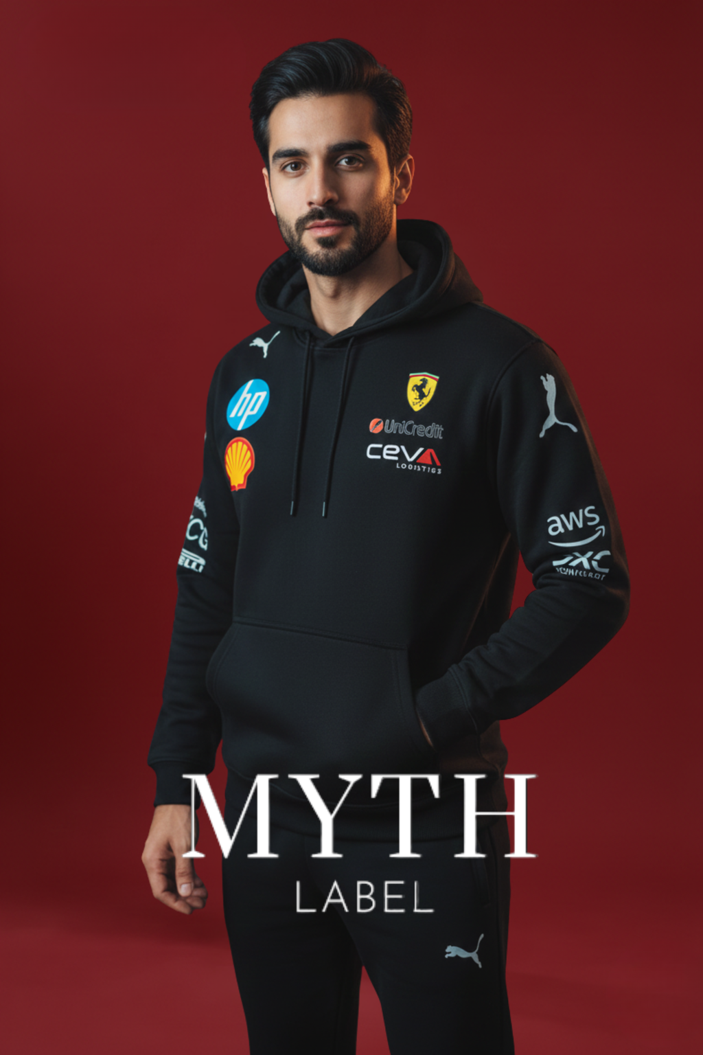 F1 Oversized puma ferrari Hoodie