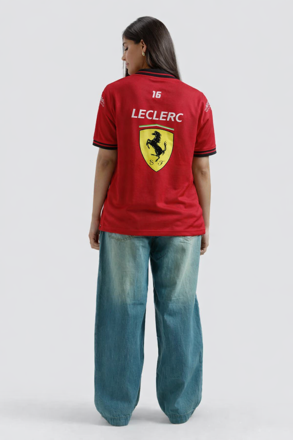 F1 Ferrari Shirt Polo  Laclerc & Hamilton