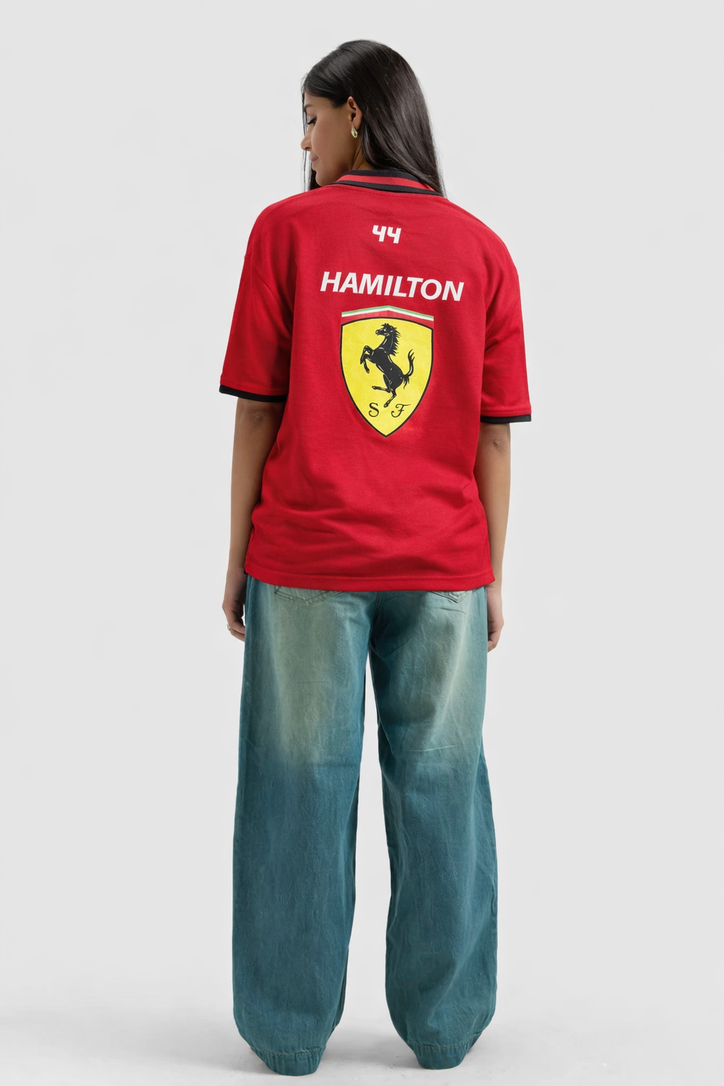 F1 Ferrari Shirt Polo  Laclerc & Hamilton